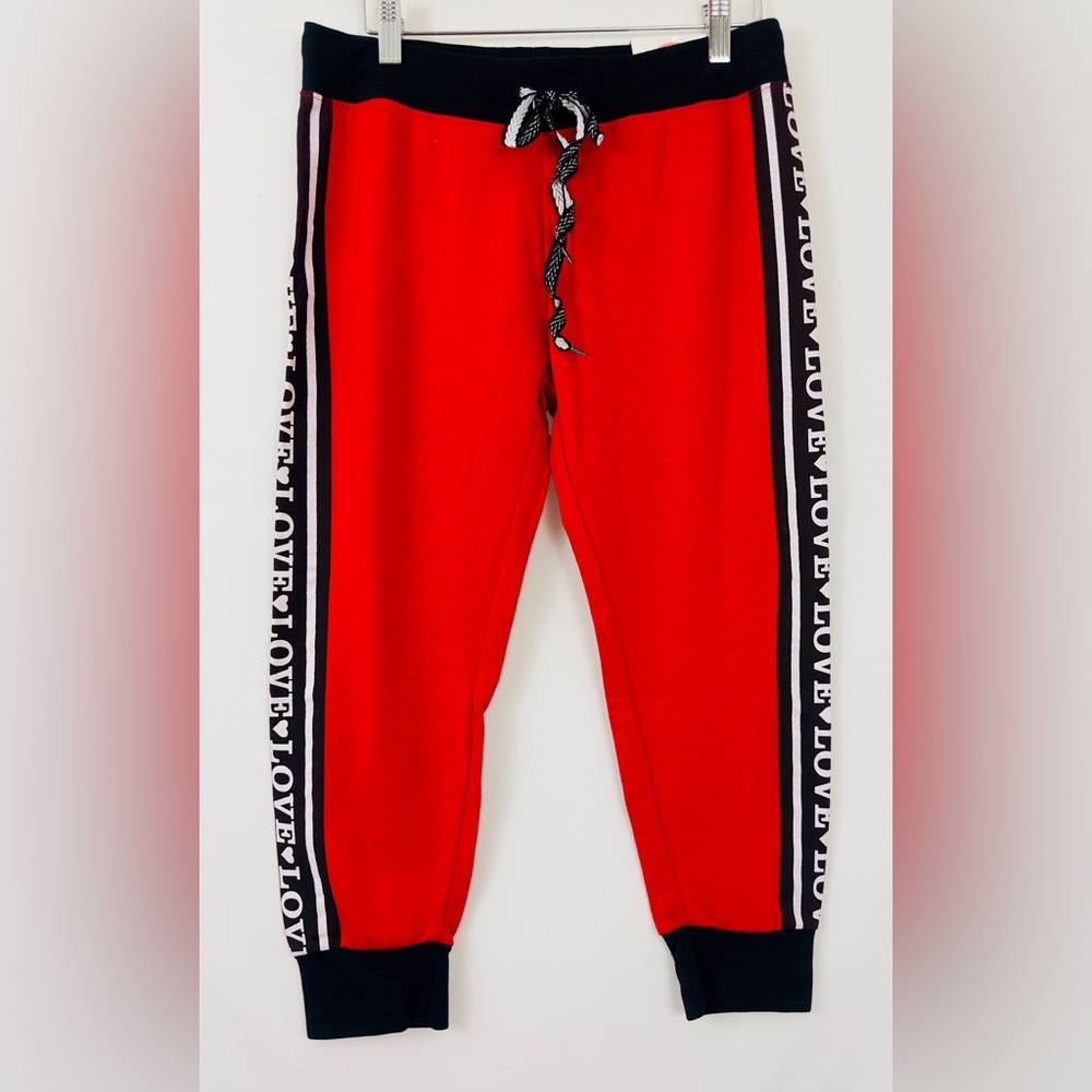 THRILL - Red/White & Black lightweight Joggers with adjustable waist Lar…